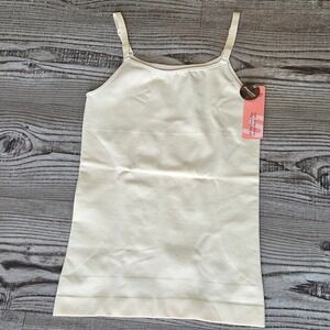 Shapermint Essentials Scoop Neck‎ Cami Shapewear Top Layering Beige L